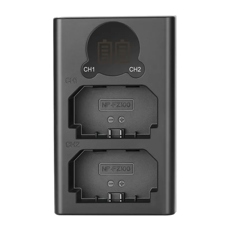 NEEWER DL-FZ100 Dual Battery Charger for NP-FZ100-S Batteries